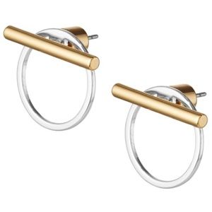 Jenny Bird Rhye Jacket two toned earrings